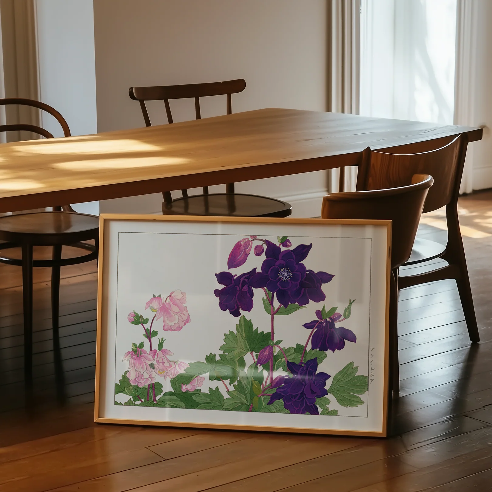 Image of poster Aquilegia flower by Konan Tanigami