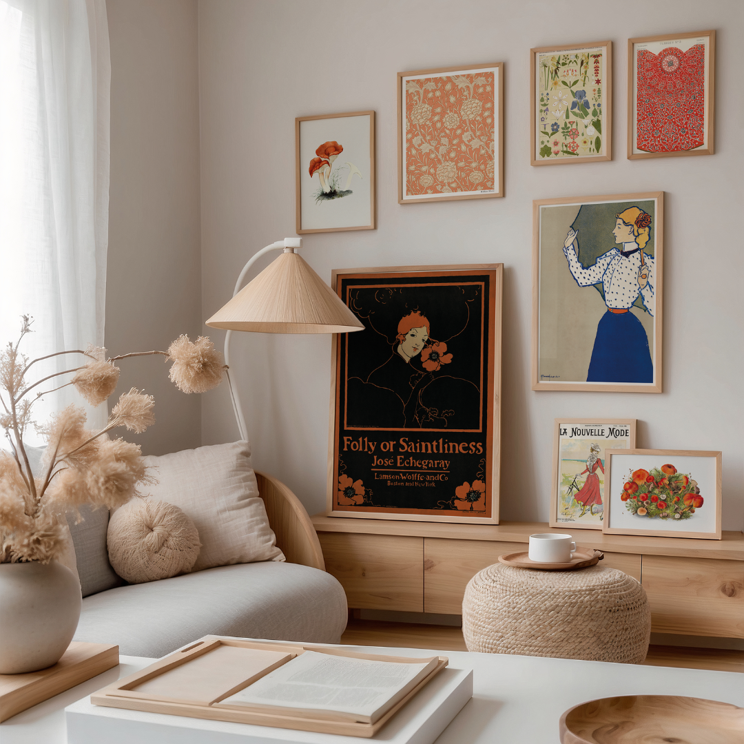 Image of gallery wall in living room