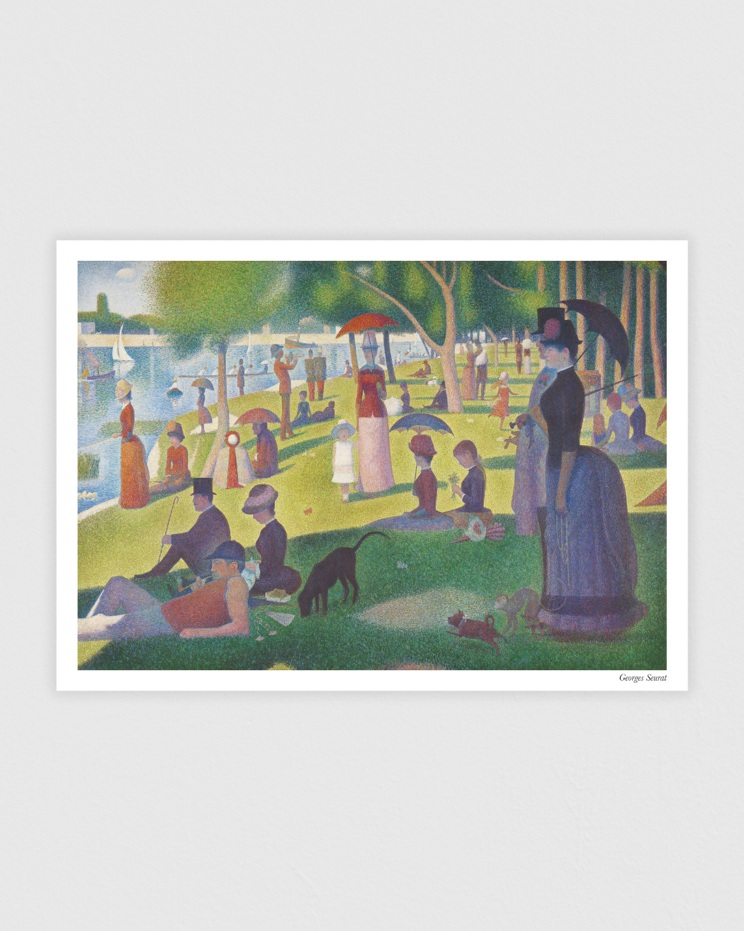 A Sunday on La Grande Jatte 1884 – pointillistisk konstposter