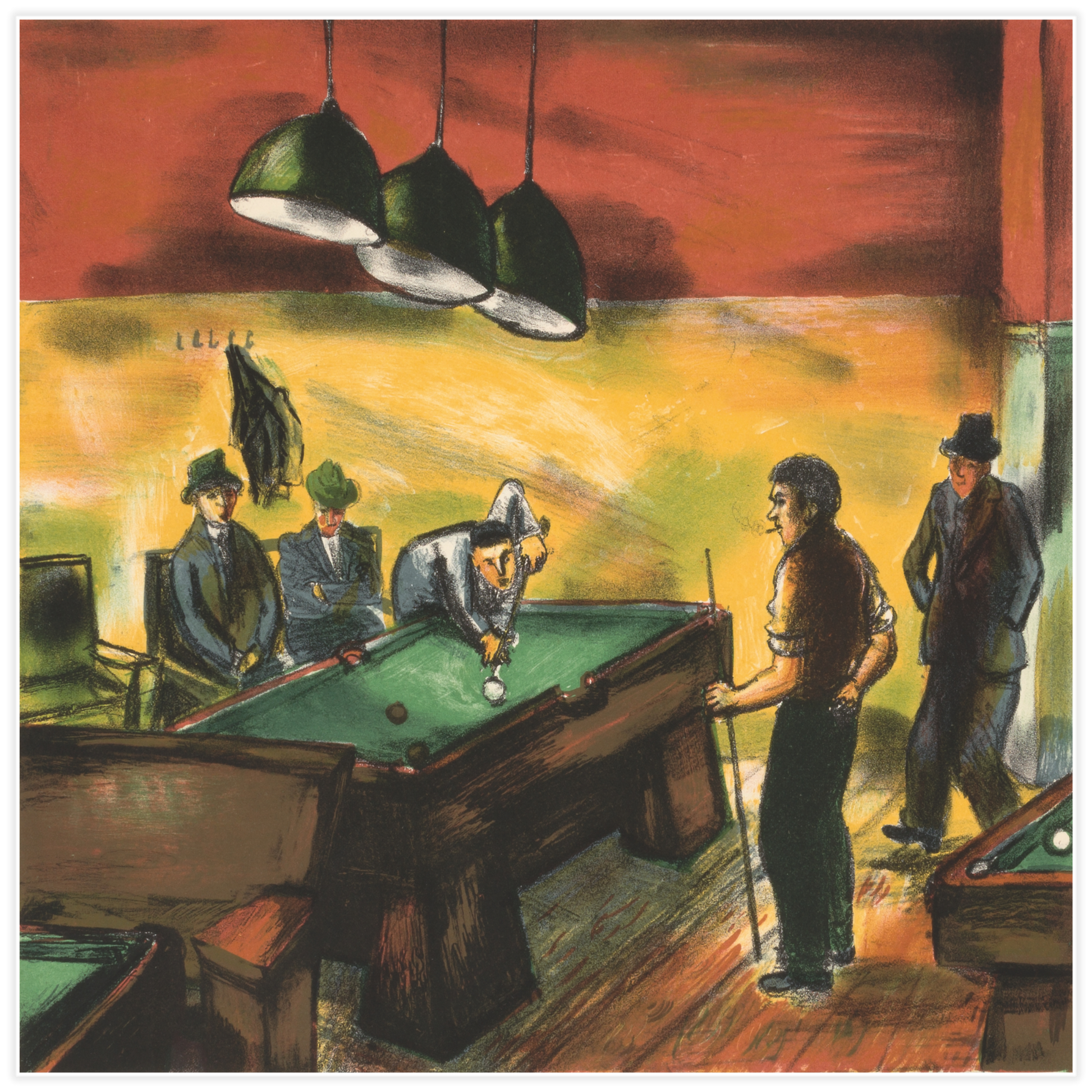 Bild på Men Playing Billiards