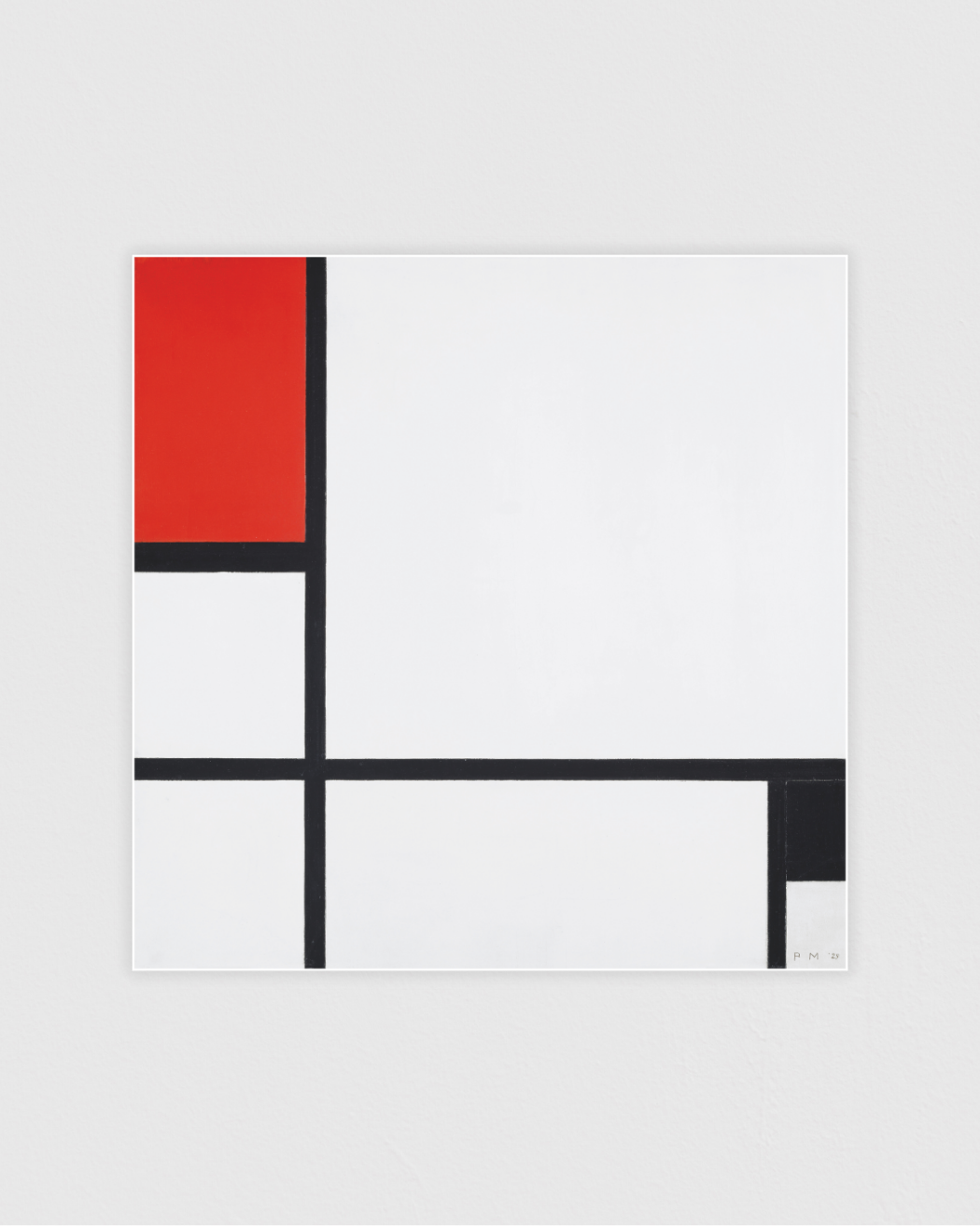 Bild på Composition No. I, with red and black