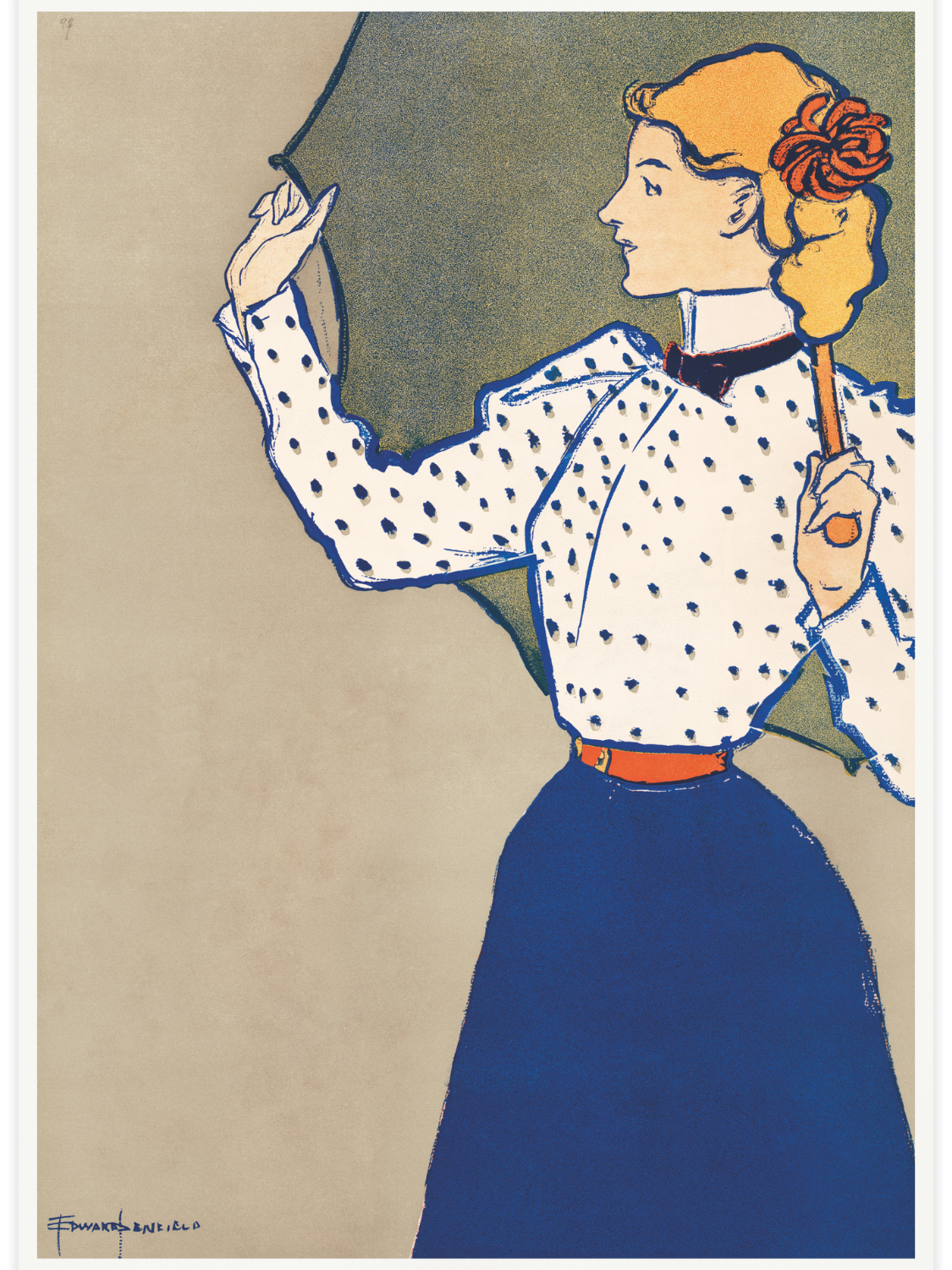 Bild på Woman holding umberella