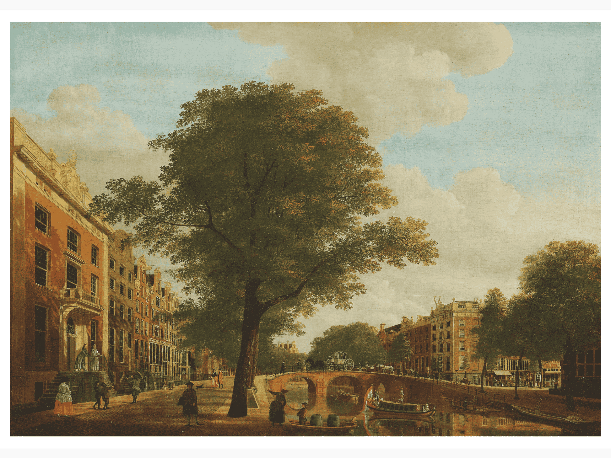 Bild på View of the Herengracht near the Leidsestraat Amsterdam