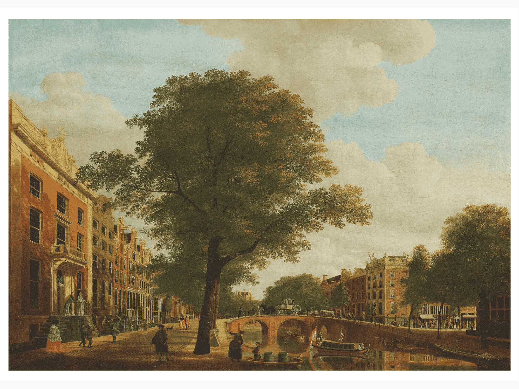 Bild på View of the Herengracht near the Leidsestraat Amsterdam