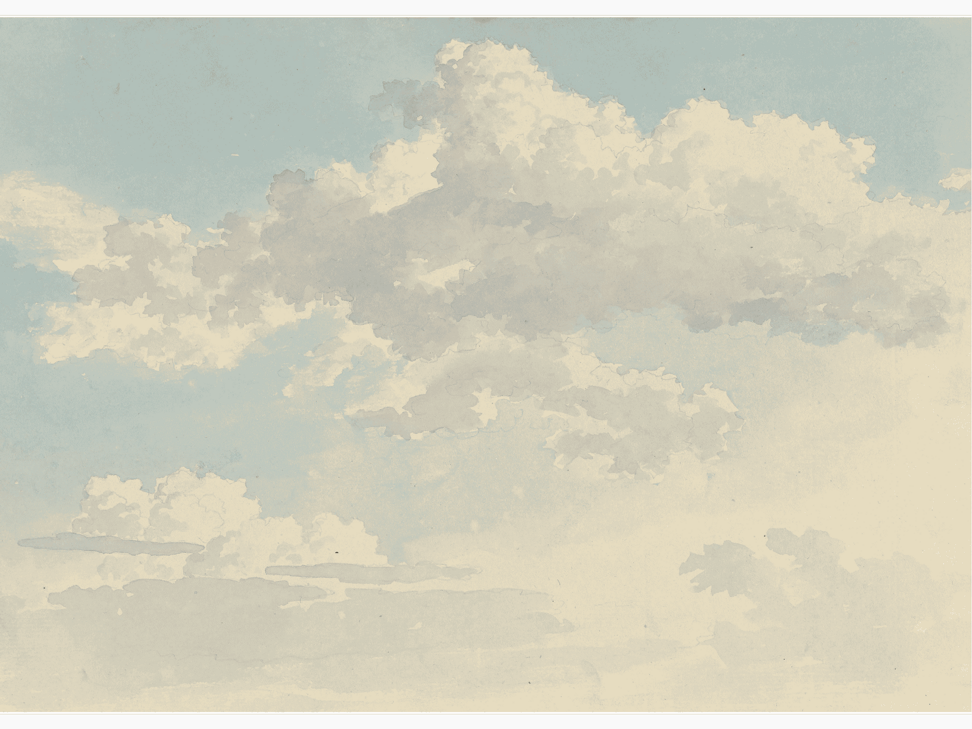 Bild på Wolken tegen blauwe lucht