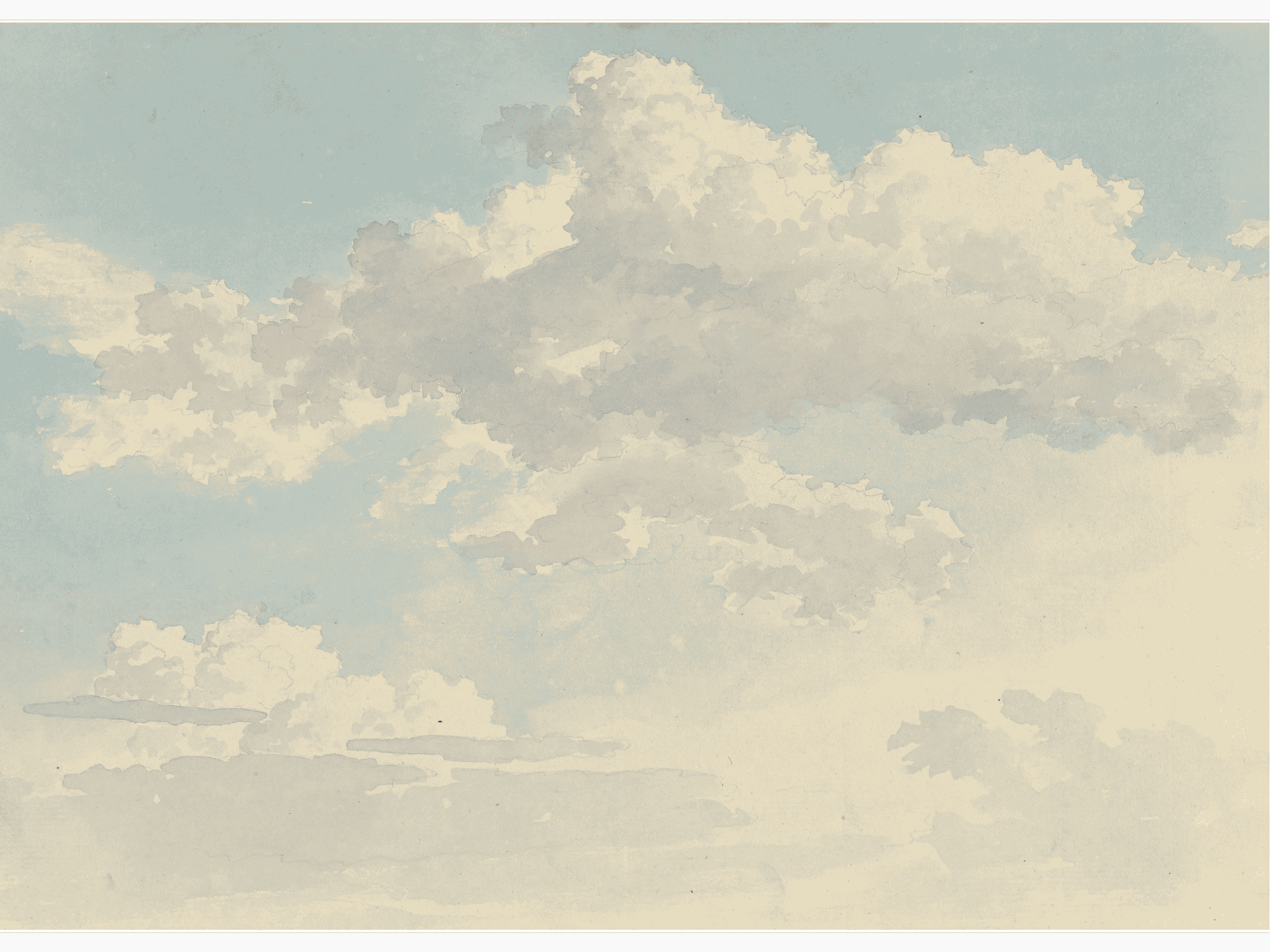 Bild på Wolken tegen blauwe lucht
