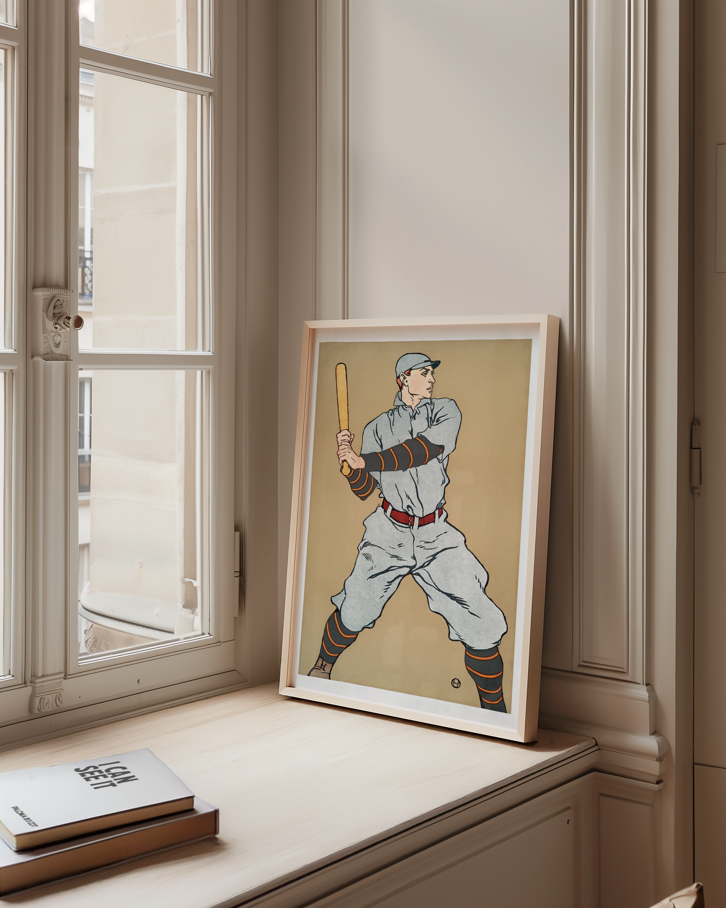 Bild på Baseball player holding a bat