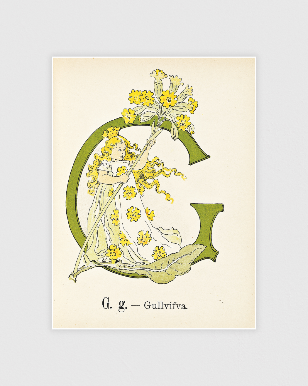 Prinsarnes blomsteralfabet - G