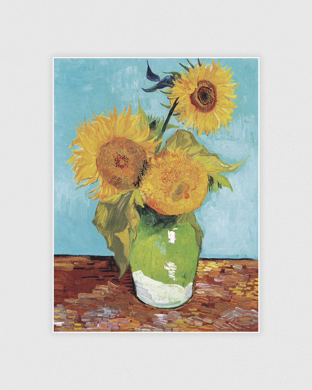 Vase with Three Sunflowers