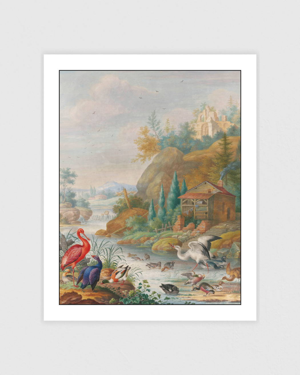 Birds near a Mountain Stream