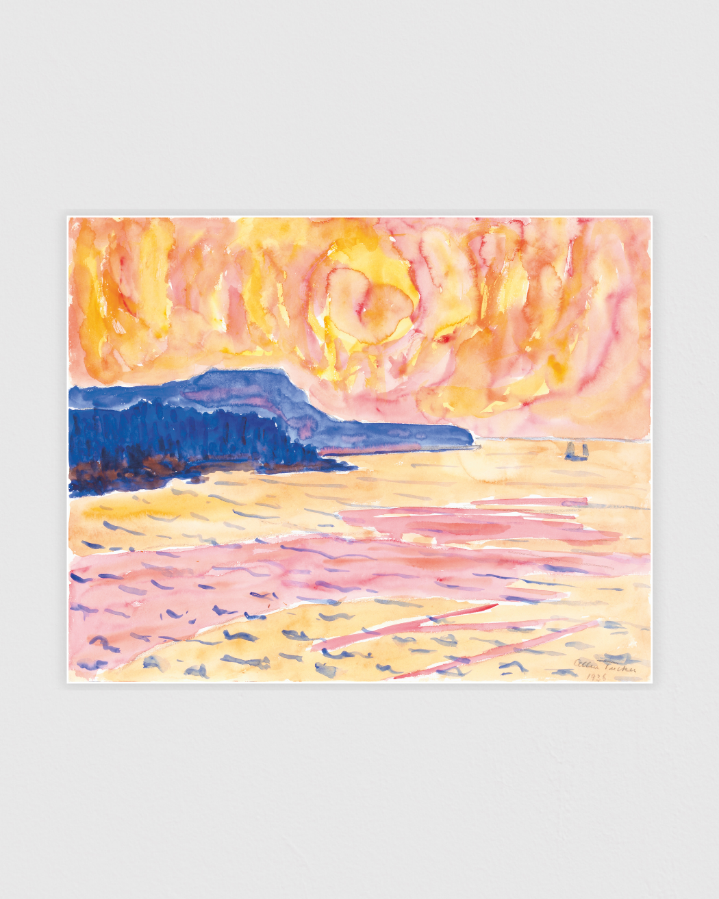 Watercolor No. 6, Blue Coast