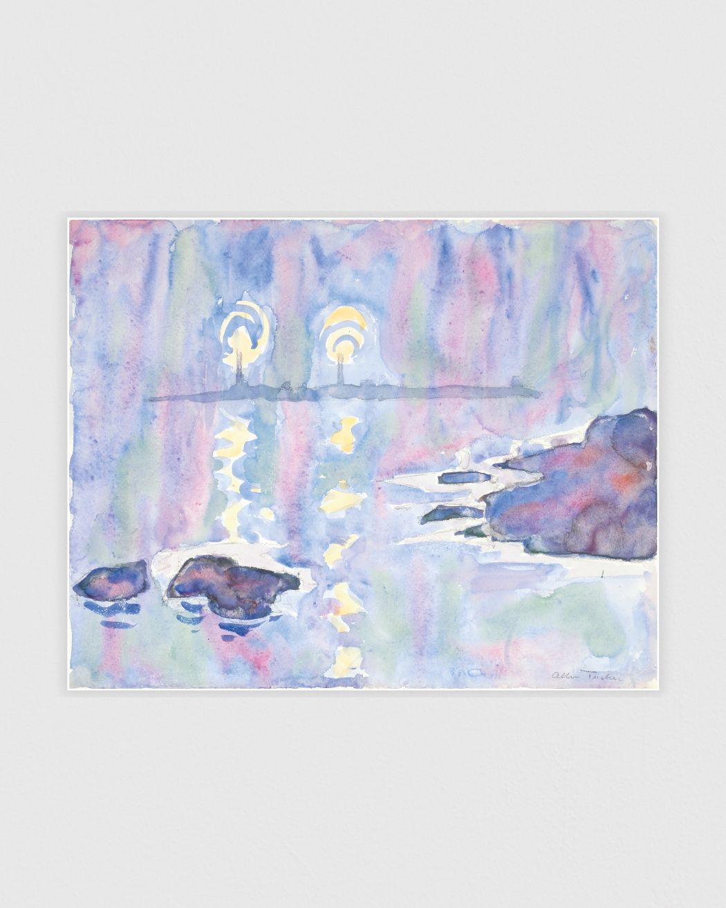 Watercolor No.73, Blue and Lavender