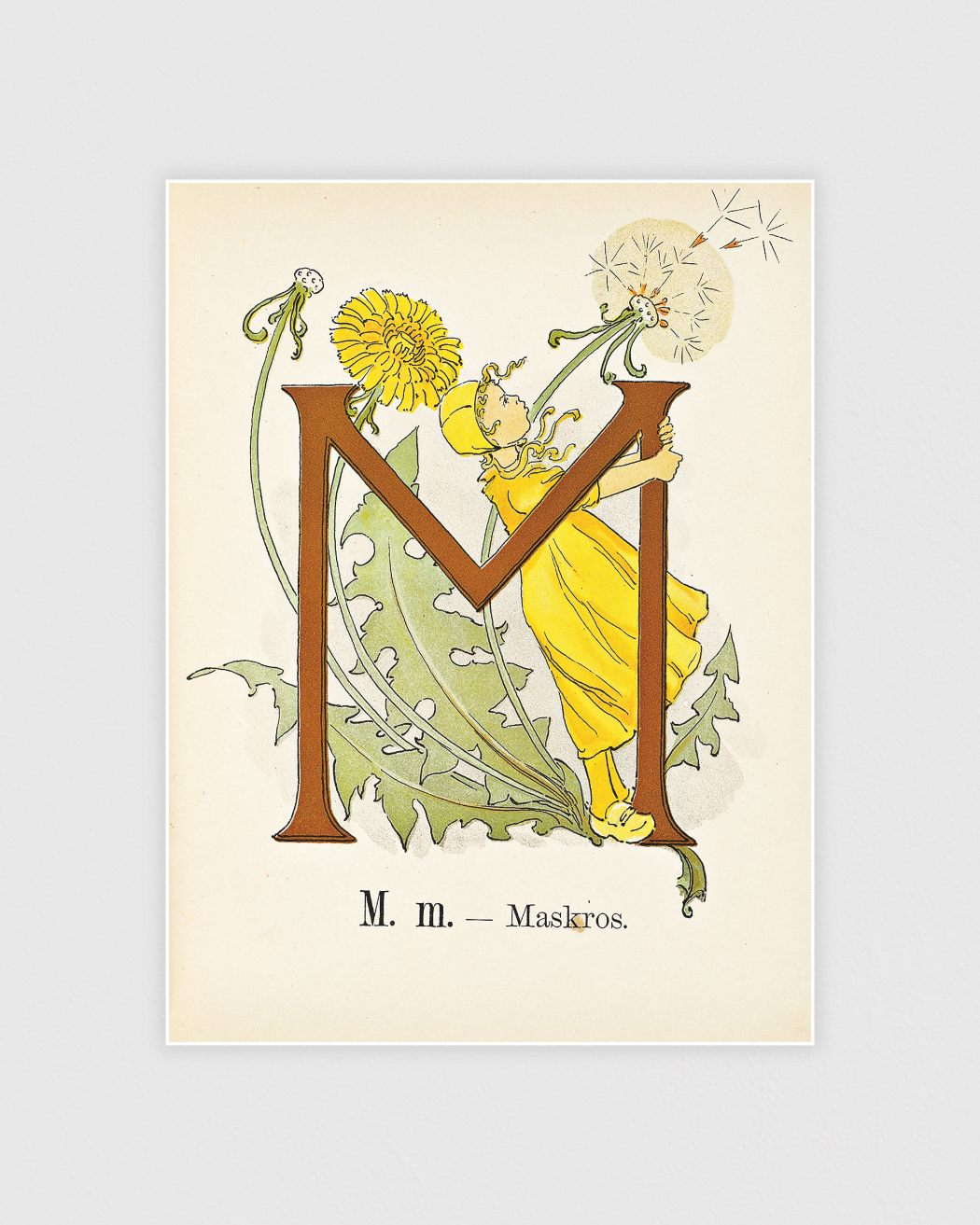Prinsarnes blomsteralfabet - M