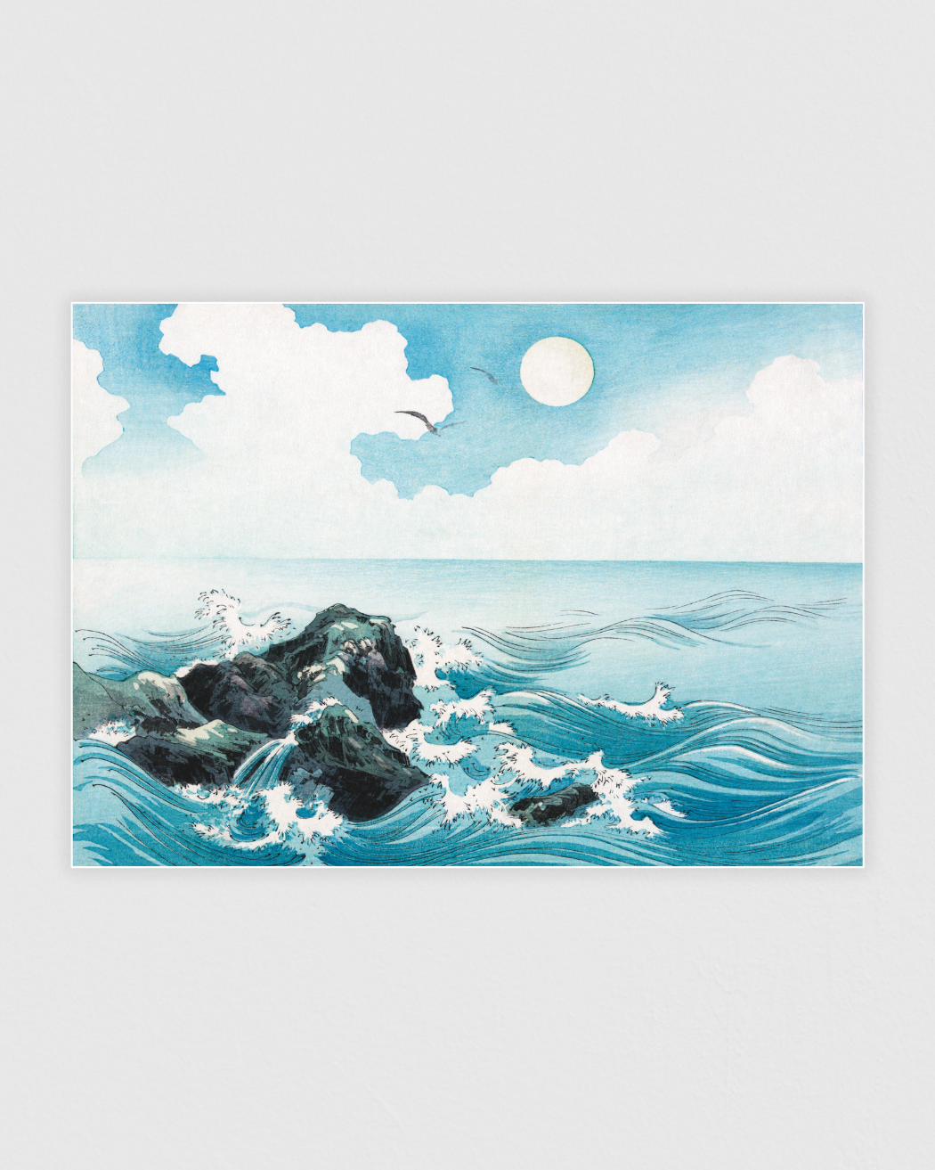 Vintage ocean wave at Kojima Island
