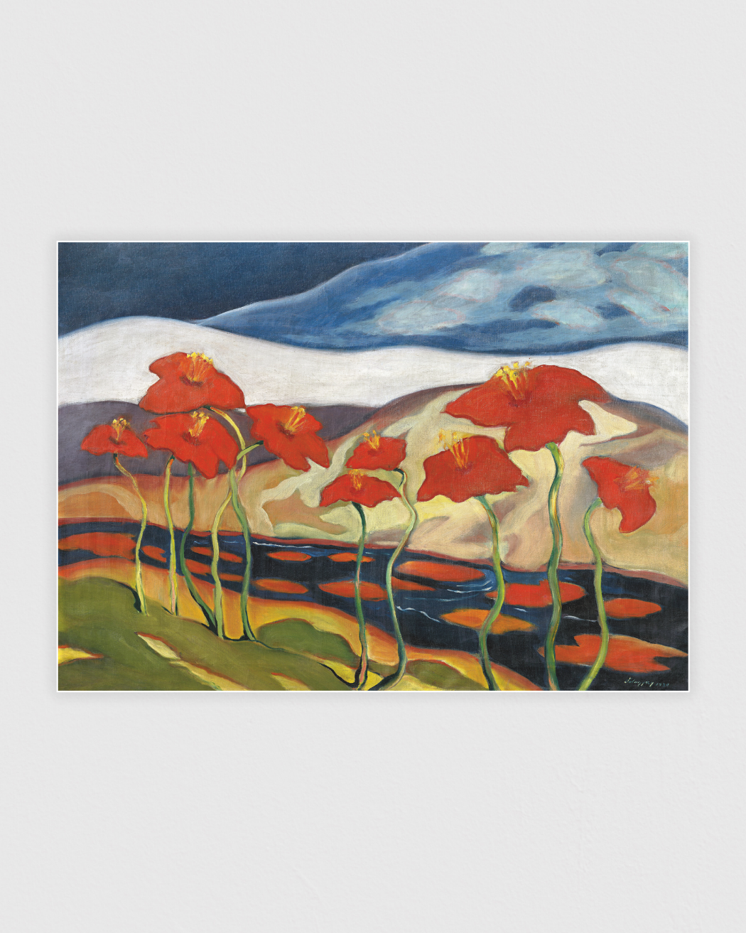 Landscape with Flower