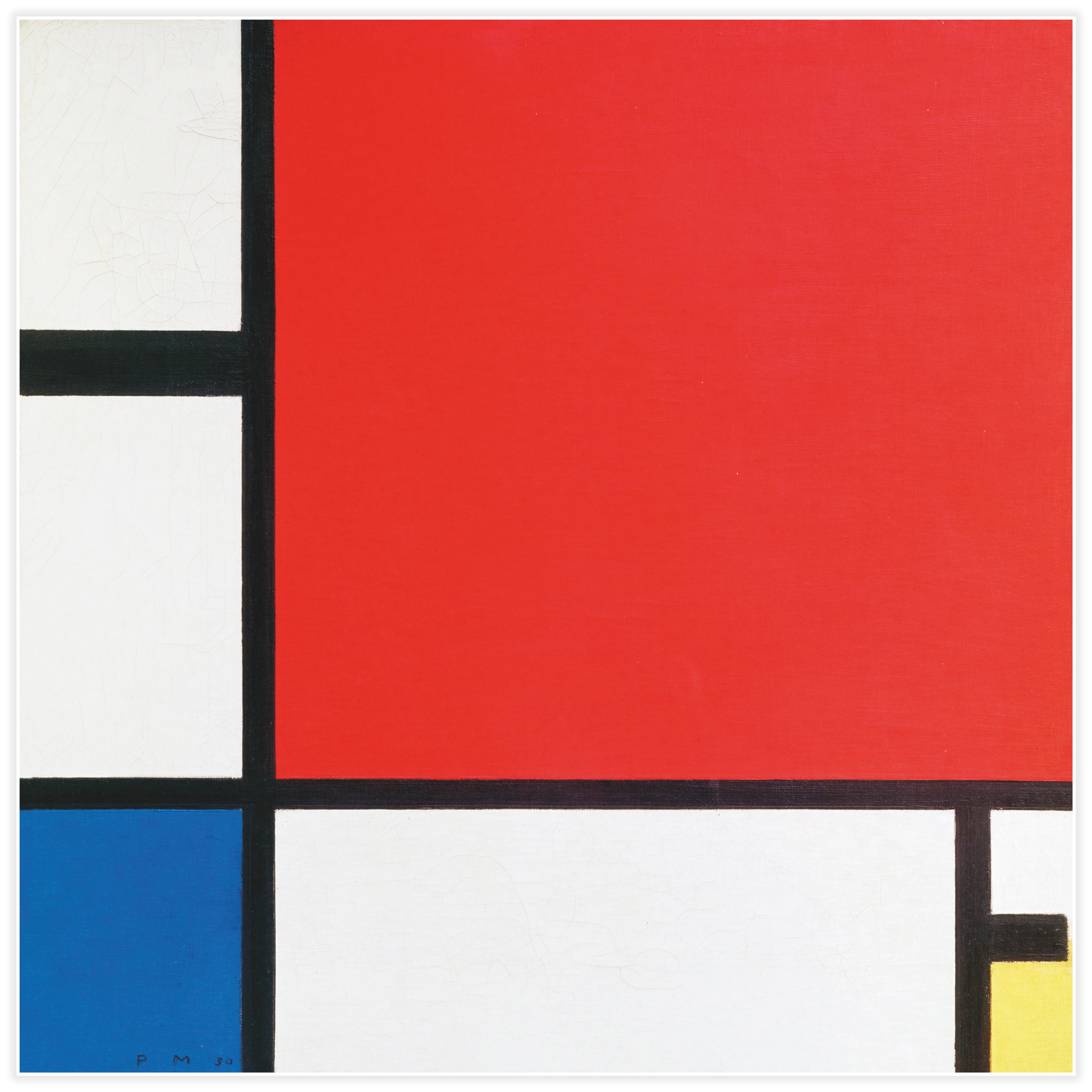 Composition with Red, Blue, and Yellow