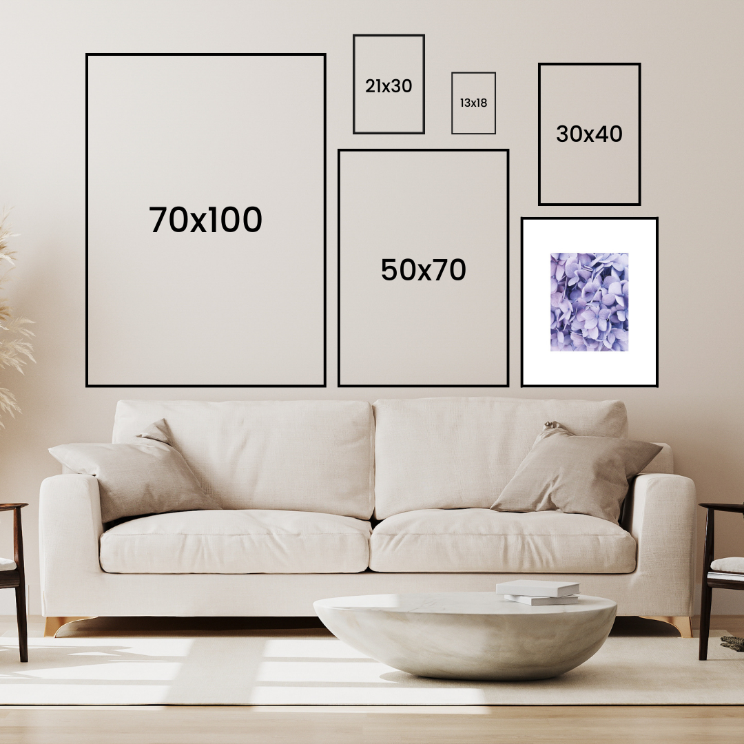 Purple Hydrangea Poster