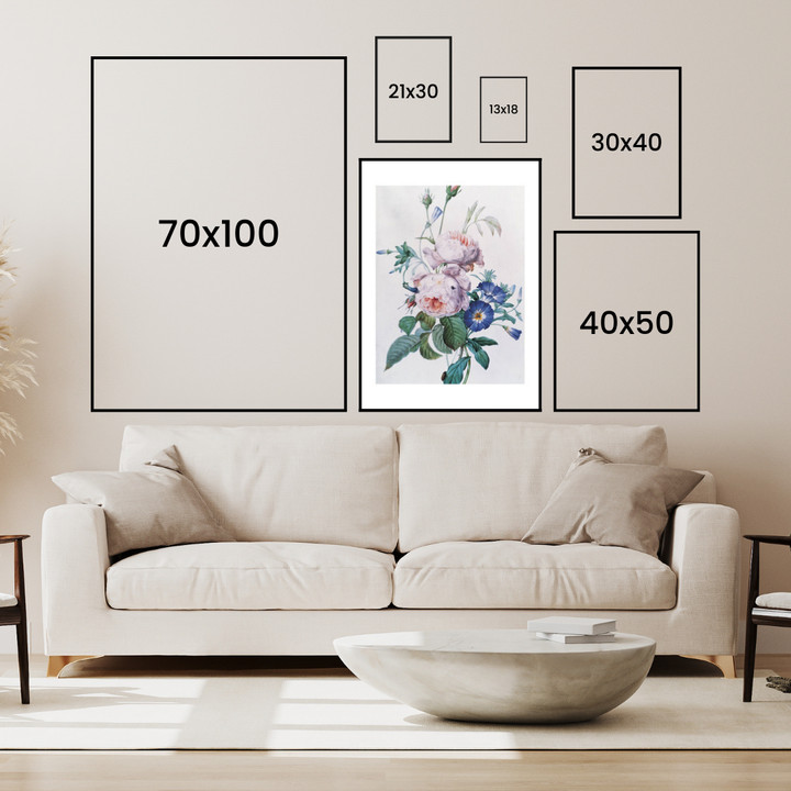 Peonies Painting Poster