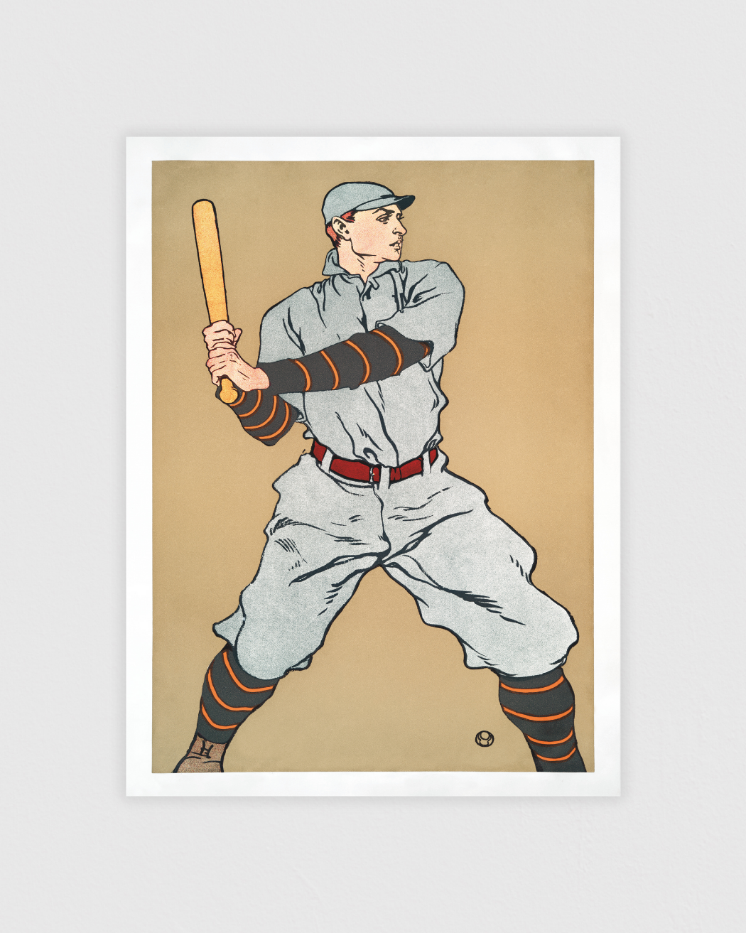 Baseball player holding a bat