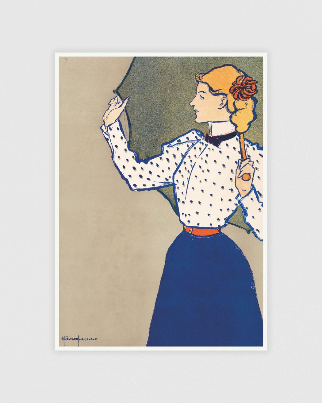 Woman holding umberella