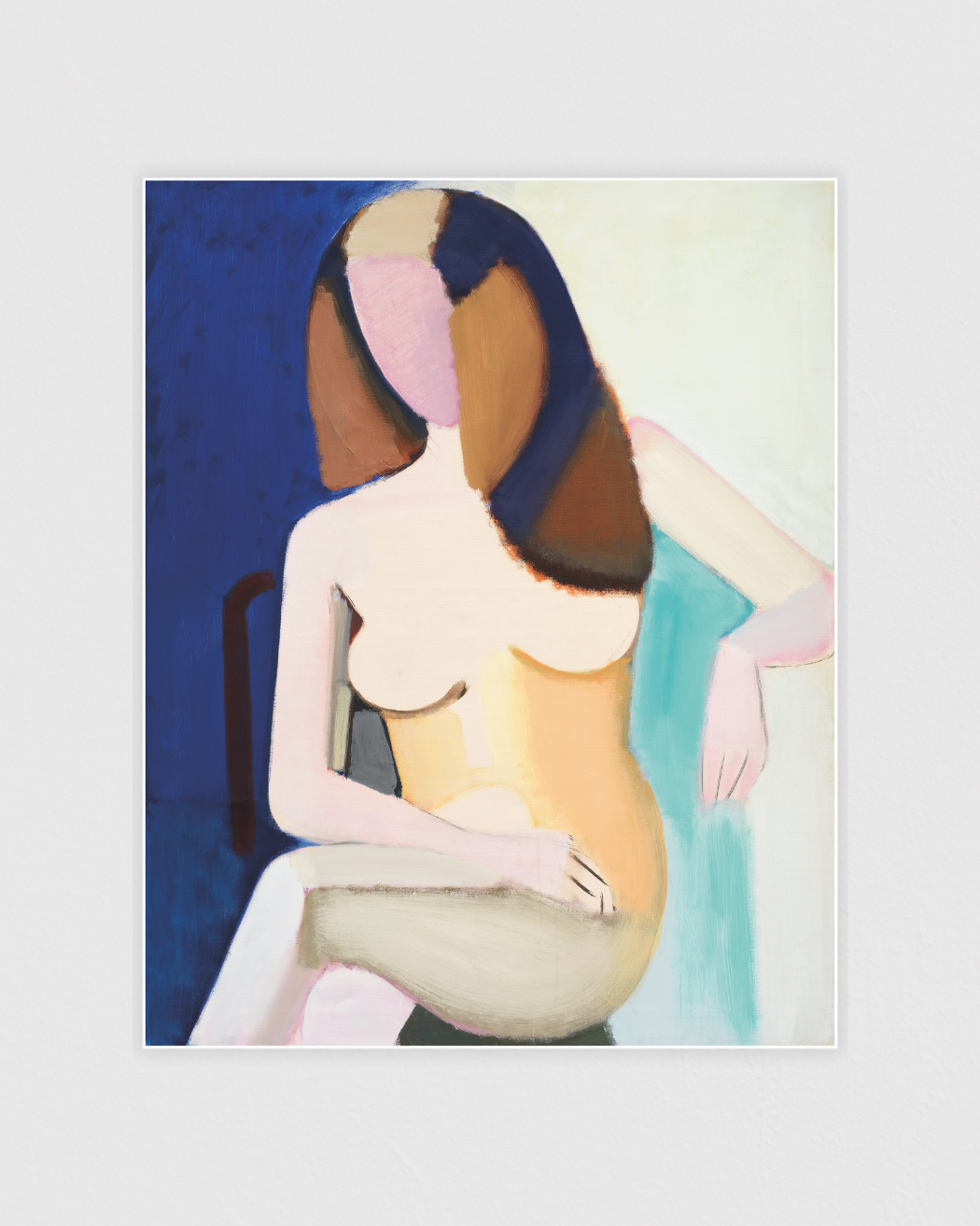 Seated female model