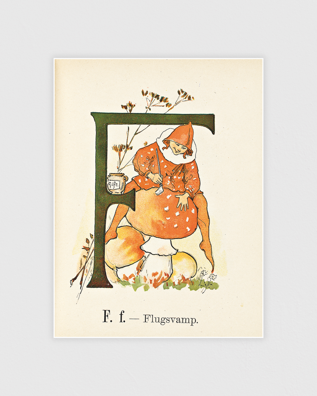 Prinsarnes blomsteralfabet - F