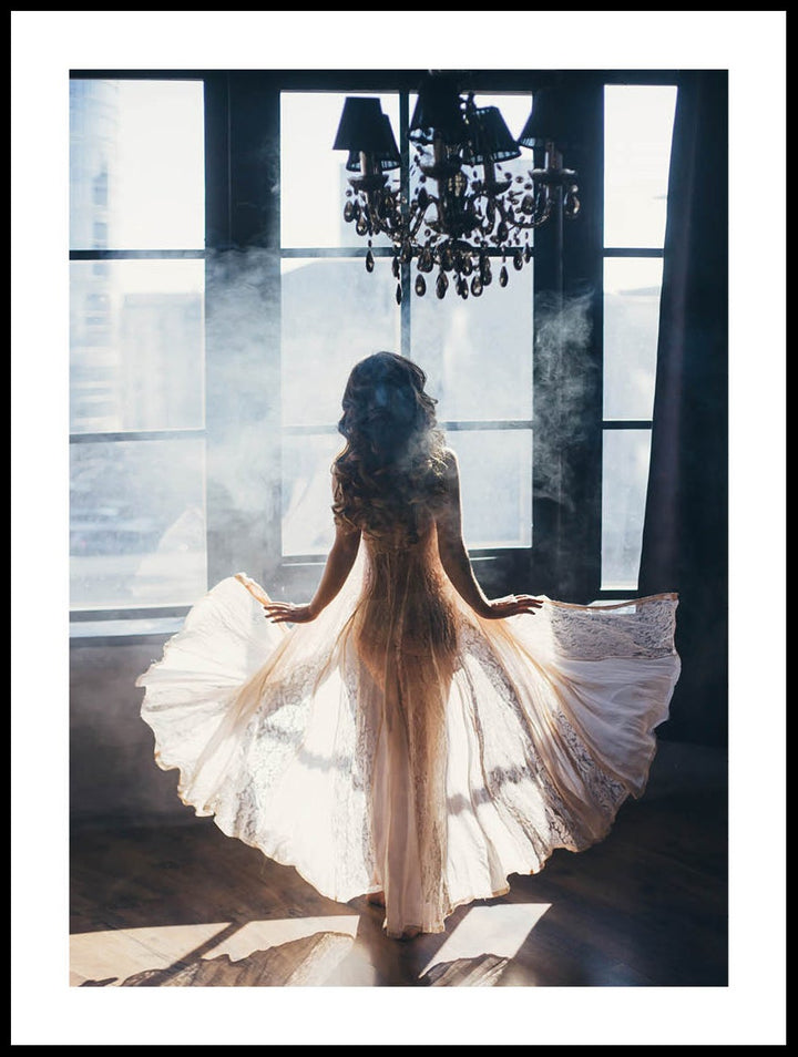 Angelic Girl By Window Poster