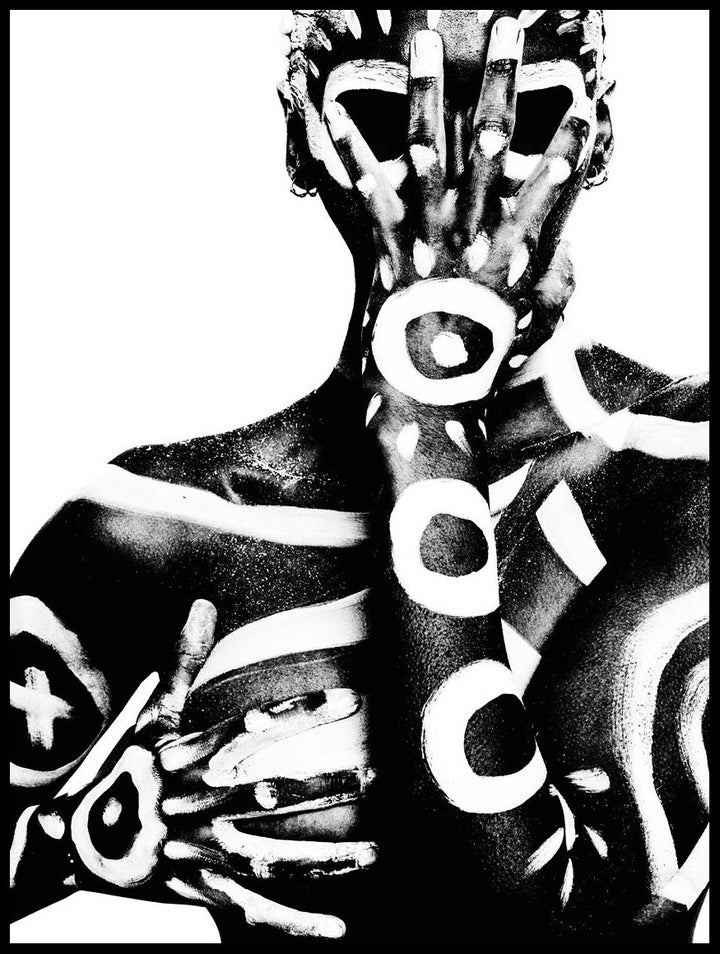 Tribal Body Paint Poster