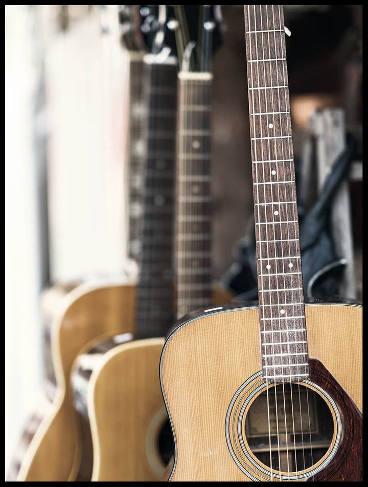 Acoustic Guitars Poster