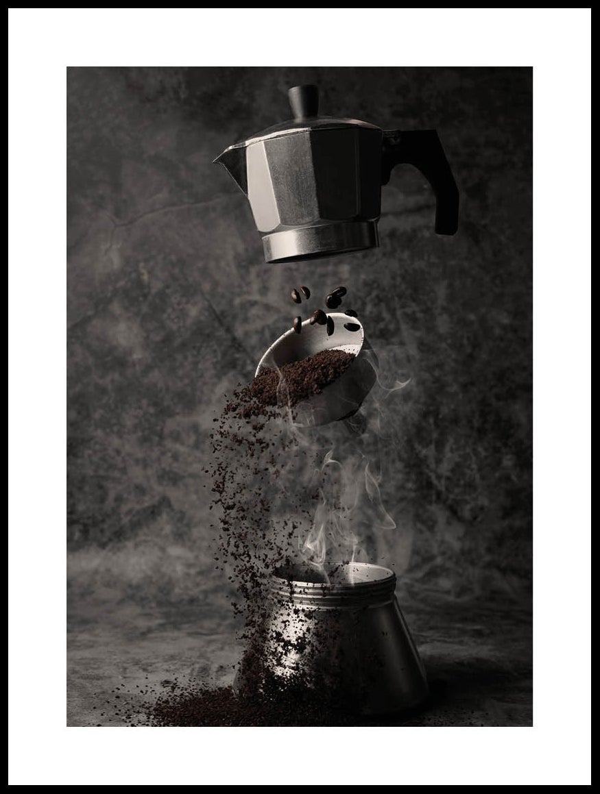 Pouring Coffee Poster