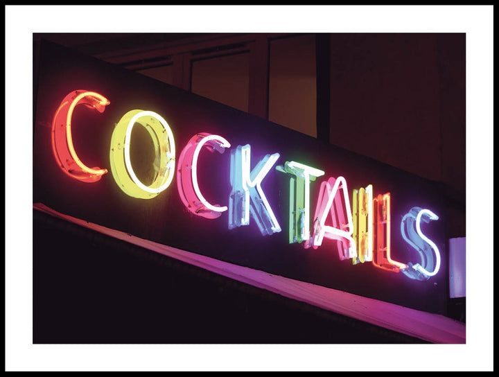 Neon Drinks Poster