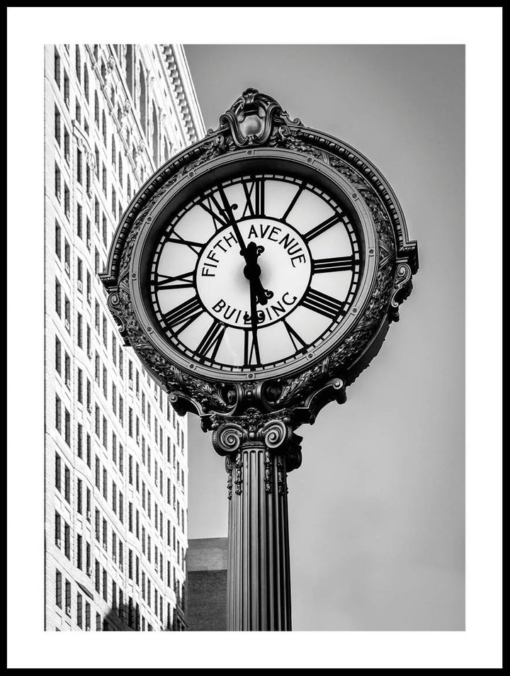 Fifth Avenue Clock Poster