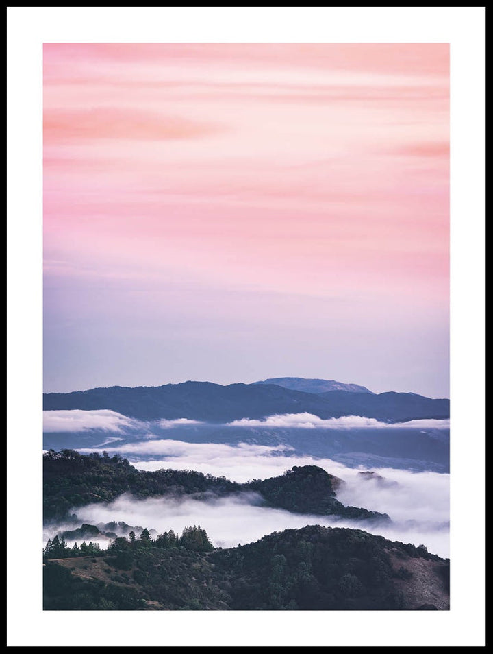 Sky, Mountains, And Fog Poster