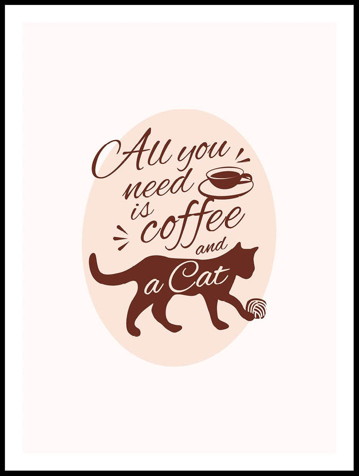 Coffee And Cat Poster