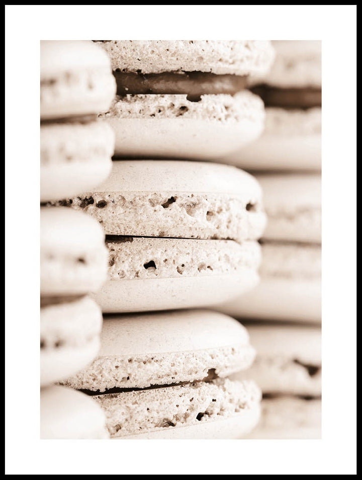 Beige Macarons Poster