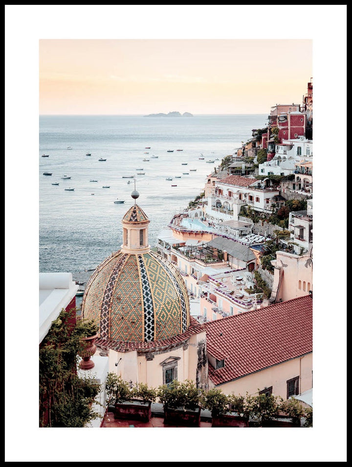 Sunset On The Amalfi Coast Poster