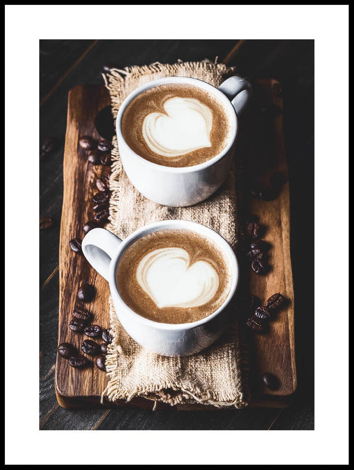 Coffee With Heart Poster