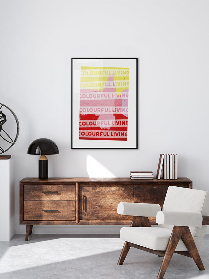 Yellow Pink Red Poster