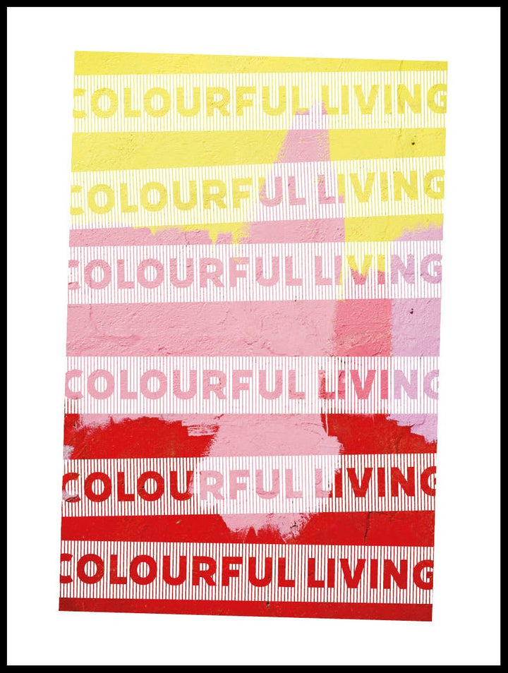 Yellow Pink Red Poster