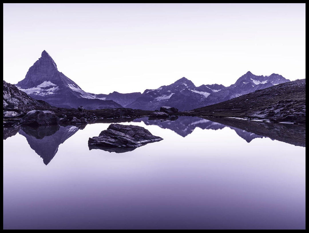 The Matterhorn In Purple Poster