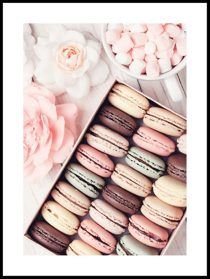 Macaroons And Marshmallows Poster