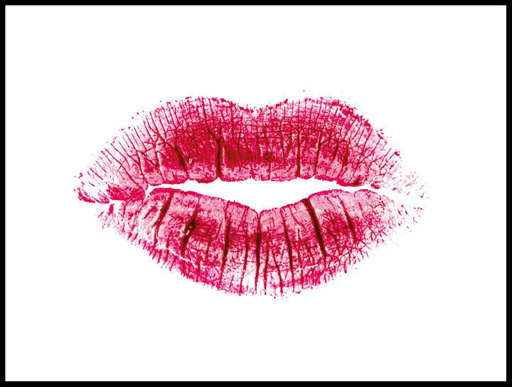 Lip Print Poster