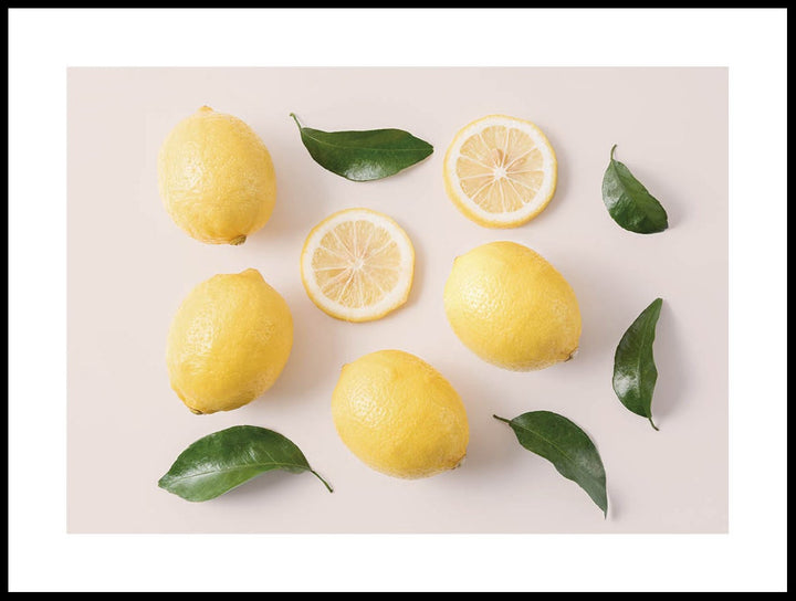 Lemons & Leaves Poster