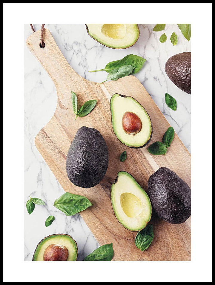 Avocado And Basil Poster