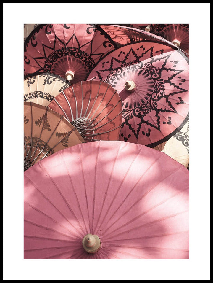 Bamboo Parasols Poster