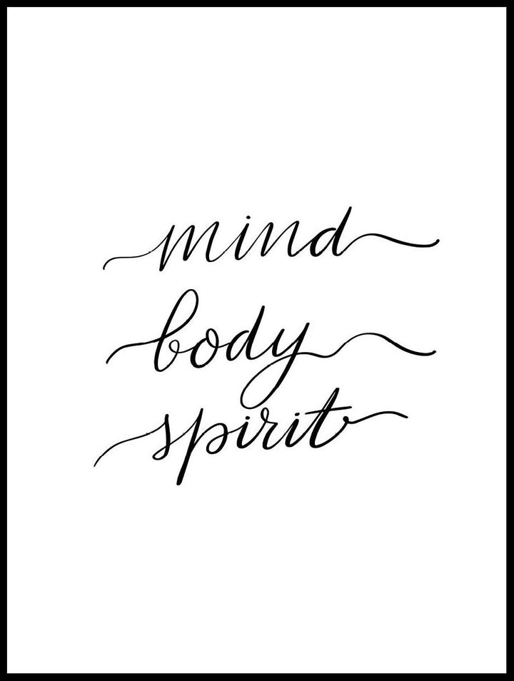 Mind Body Spirit Poster