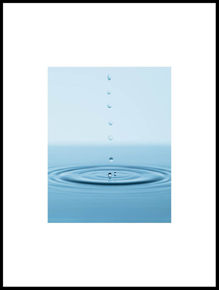 Blue Drops Poster