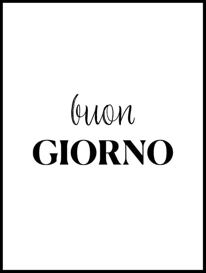 Buongiorno Poster