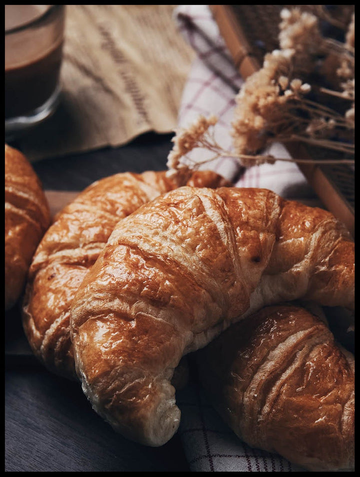 Croissant Breakfast Poster