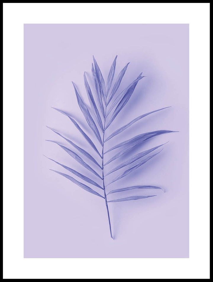 Purple Palm Leaves Poster